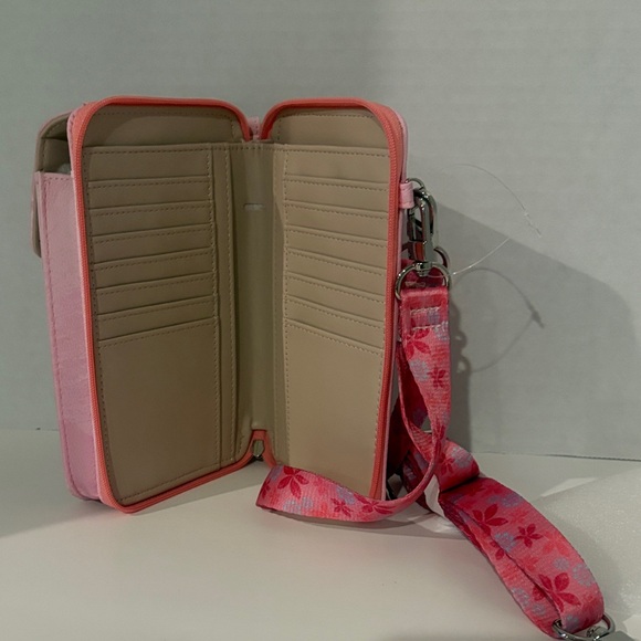 Disney Pink Marie Crossbody Phone Pouch with Floral Strap